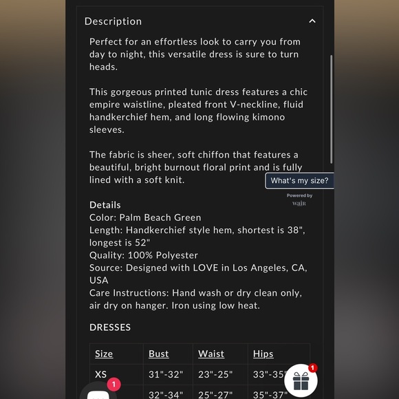 Meghan Los Angeles Sunset Dress- Palm‎ Beach Green sz LARGE NWT - Picture 9 of 9